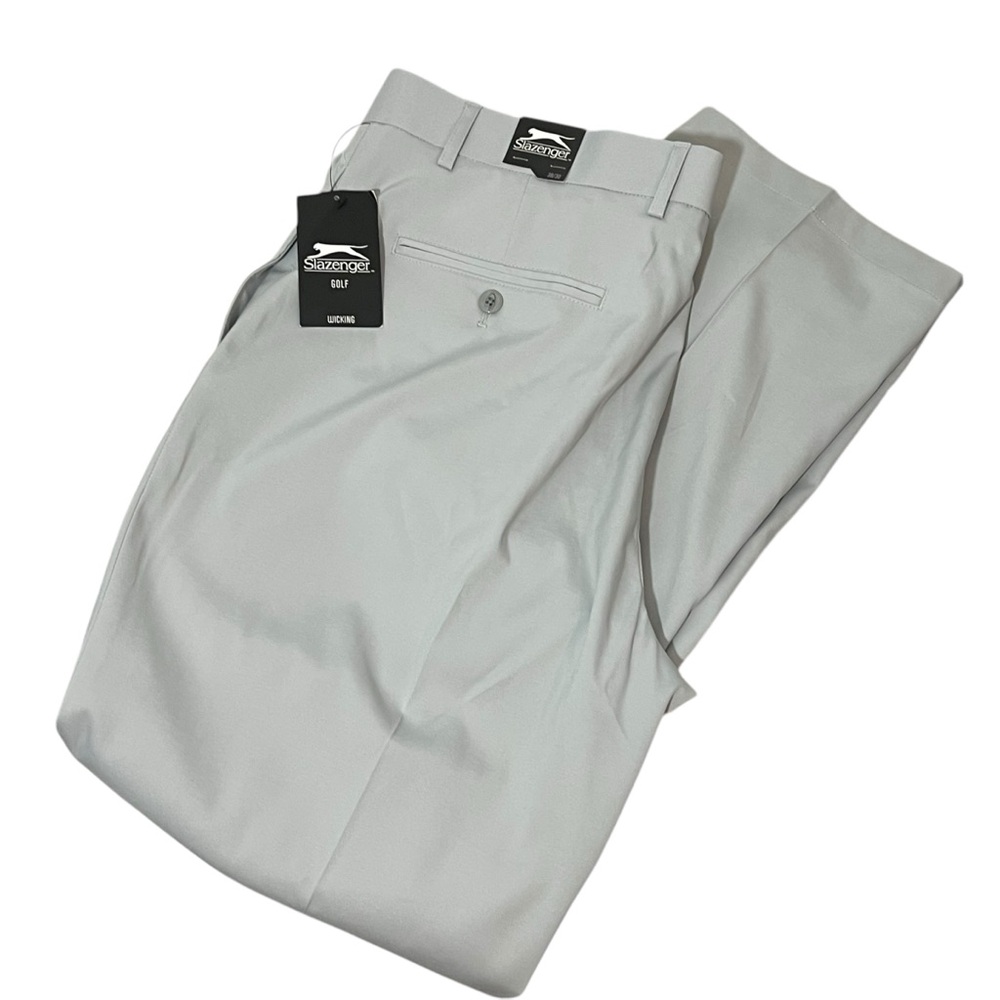 Slazenger Golf Mens Core Pant Grey Wicking Sz 38 x 30